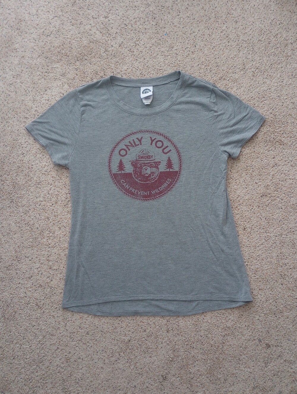 Smokey The Bear Only You Can Prevent Wildfires Tshirt XL